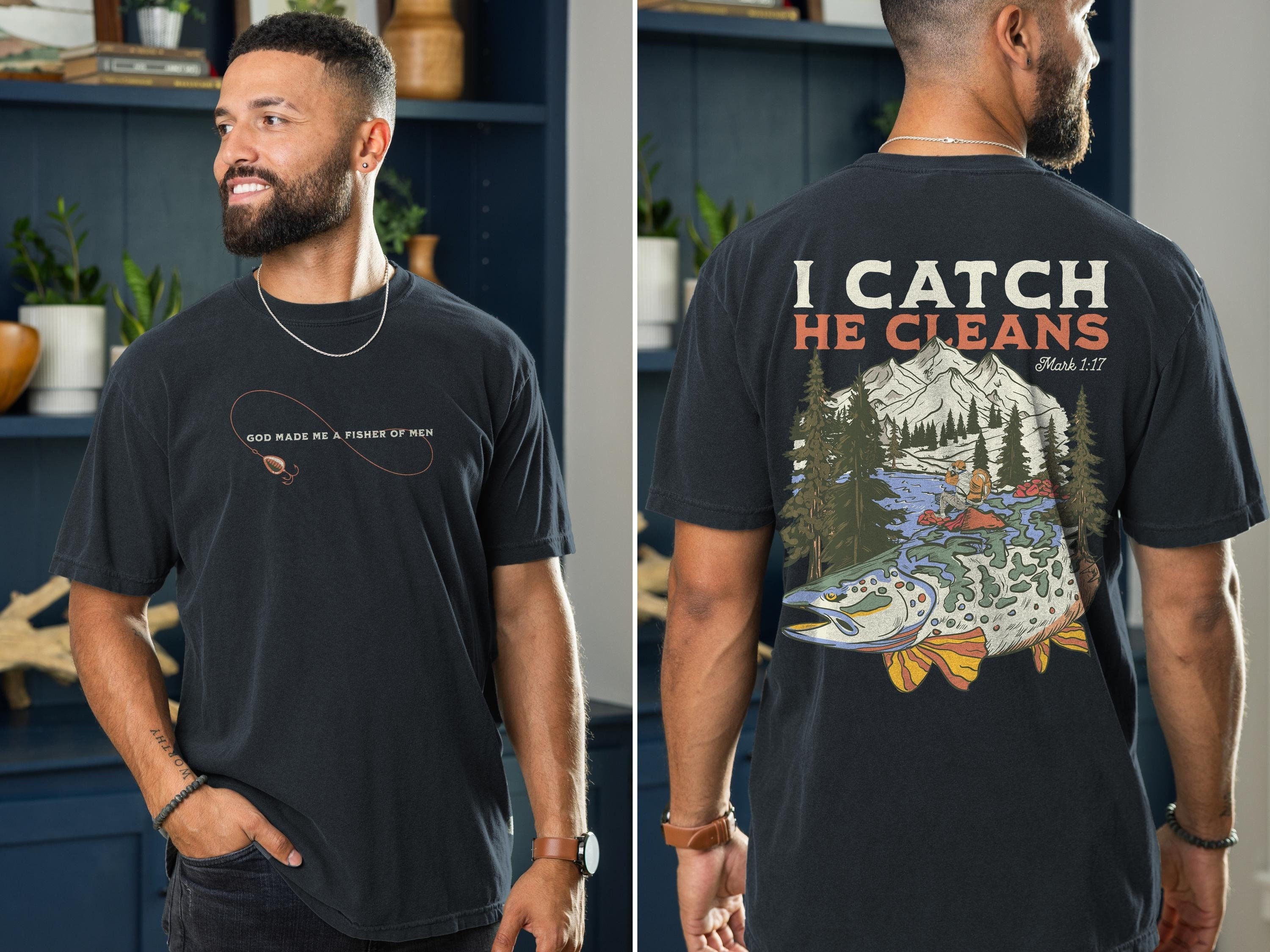 Mens Christian Shirts Christian T Shirts Mens Christian TShirts Gift for Men Christian Gift Bible Verse Shirt Christian Father's Day Gift